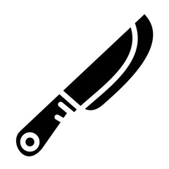 Knife line icon style