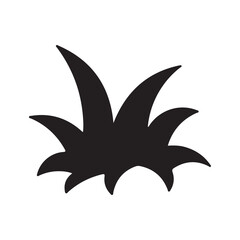 Grass icon silhouette. Grass icon. Vector illustration eps 10