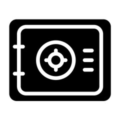 Safe Box line icon style