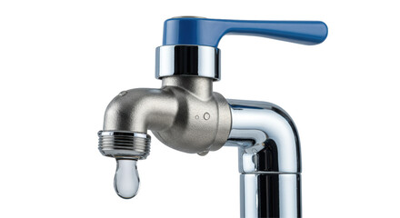 Isolated Water Tap with Droplet