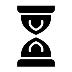 Sand Clock Line Icon Style