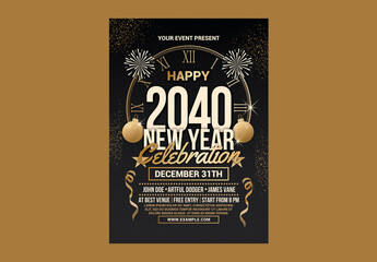 New Year Party Celebration Flyer