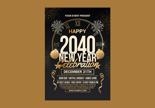 New Year Party Celebration Flyer