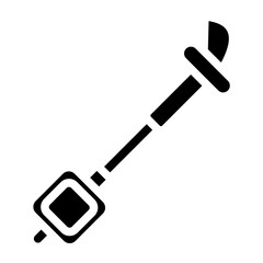 Metal Detector Line Icon Style
