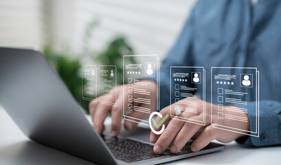 Digital Resume Evaluation and Candidate Checklist Interface