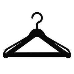 Fashion Designer element isolated clothing hanger on white background