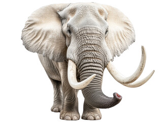 Obraz premium Elephant, white isolate background