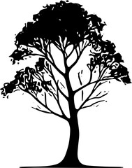 tree silhouette vector