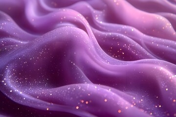 Obraz premium Abstract Purple Fabric with Glitter and Soft Waves