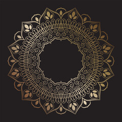 Contrast Mandala with Bold Line Art