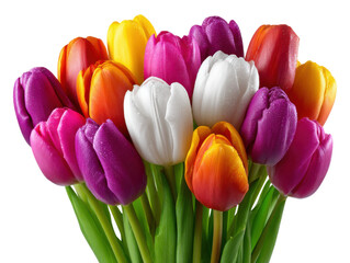 Obraz premium bouquet of colorful tulips