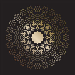 Monochrome Mandala for Print and Decor