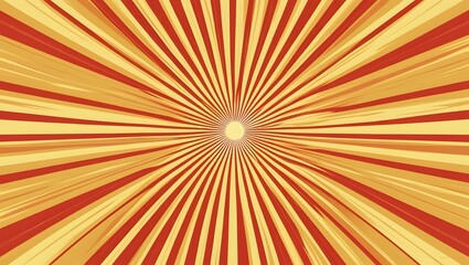 Fototapeta premium Retro sunburst background with radial lines for comic book style