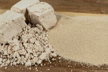 Comparison of Fresh Wet Yeast and Granular Dry Active Yeast.