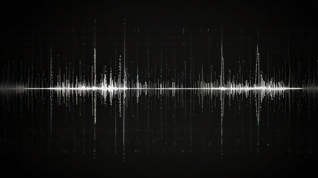 Abstract audio waveform graphic