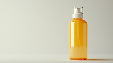 Orange plastic spray bottle