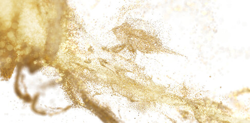 Golden Glitter Explosion - Abstract Background