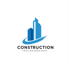 Fototapeta premium Real Estate logo,Real Estate, Building and Construction Logo Vector Design