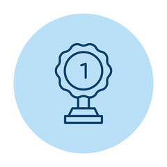 First Winner pentaglow , vector, pixel perfect, illustrator file 
