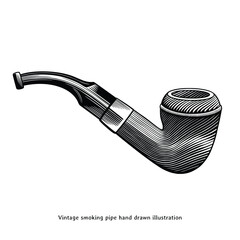 Smoking Pipe Hand Drawn Illustration