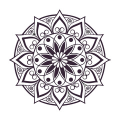 silhouette mandala design