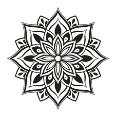 silhouette mandala design