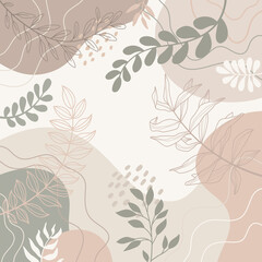 Spring background with beautiful. flower background for design. Colorful background with tropical plants.	