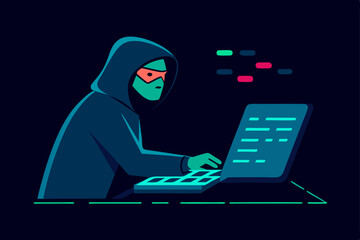 Obraz premium hacker working on laptop