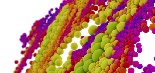 Vibrant rainbow spheres background.  Perfect for tech, design, and more!