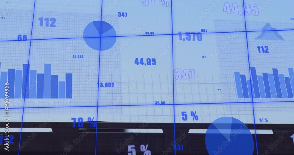 Poster transparent overlay updating metrics upon data stream while bus crossing for traffic analysis