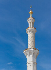 Obraz premium Sheikh Zayed Grand Mosque Minaret