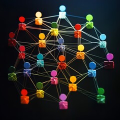 Nodes: Represent users, organizations, or entities in the network.
