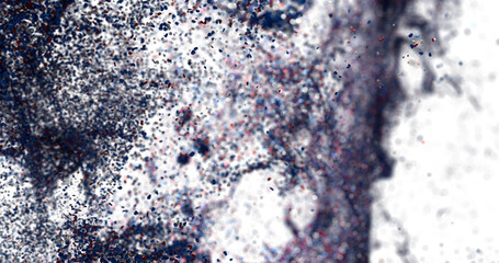 High resolution abstract background with blue, red particles. Perfect for design projects.