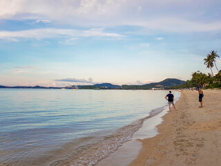 Bo Phut Beach on Koh Samui island, Surat Thani, Thailand.