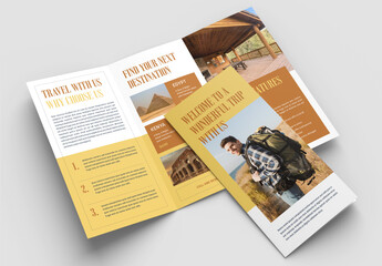 Travel Trifold Brochure Layout