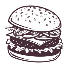 silhouette national hamburger day