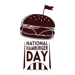 silhouette national hamburger day