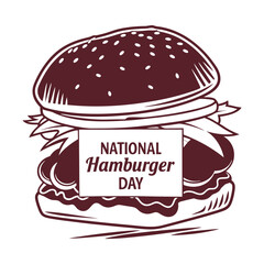 silhouette national hamburger day