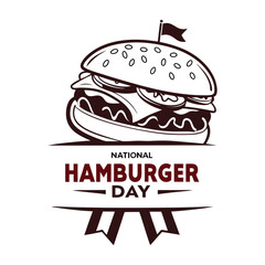 silhouette national hamburger day