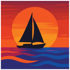 sailboat on the sea