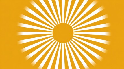 Fototapeta premium Yellow and white radiating pattern background