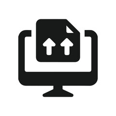 Solid Color Data Transfer Icon