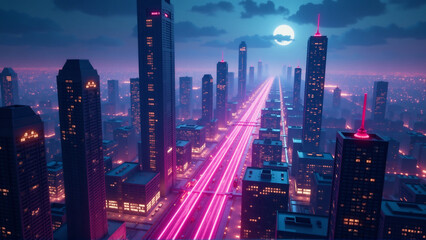 Neon Metropolis Echoes