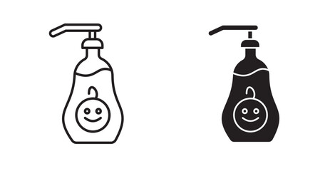 Baby shampoo icon