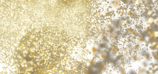 Abstract background of sparkling gold particles. Perfect for luxury, celebration, and festive designs.