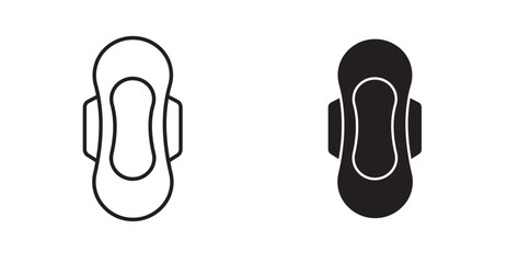 Feminine hygiene pad icon