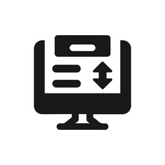 Solid Color Data Transfer Icon