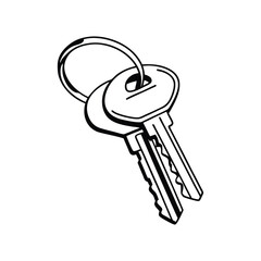 style key icon on white background