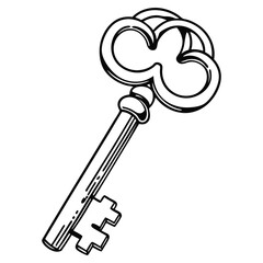 style key icon on white background