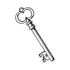 style key icon on white background